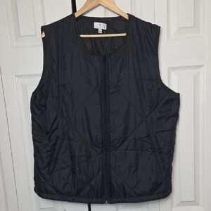 Socialite Black Quilted Vest